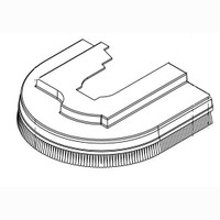 Nilfisk NF56315951 brush housing rh for Clarke Viper