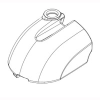 Betco E2049000 solution tank red for Genie CE