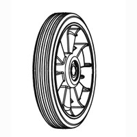 Nilfisk NFVF90305 8 in wheel for Clarke Viper