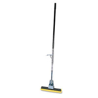 Rubbermaid rcp6435bze steel roller sponge mop, bronze handle