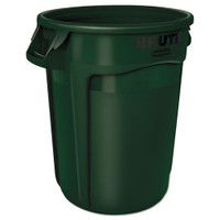 Rubbermaid Brute RCP2632DGR 32 Gallon Dark Green Vented Trash Can