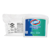 Clorox CLO31428 disinfecting wipes refill 7x7 fresh scent 700 per bag 2 bags per case