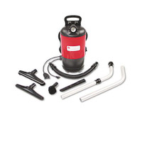 Sanitaire eursc412b commercial backpack vacuum, 11.5lb, red