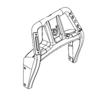 Nilfisk NF56315931 handle rotomold for Clarke Viper and