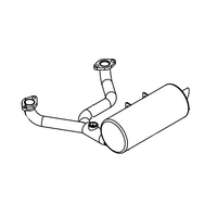 Pioneer Eclipse MP368700 muffler with o shield fs