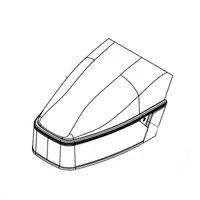 Pioneer Eclipse MP375800 hood bulkhead black assembly