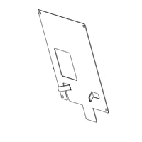 Pioneer Eclipse MP431401 plate cover rear with slot