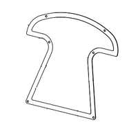 Pioneer Eclipse MP424100 panel control pad assist weldment