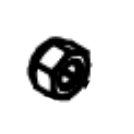 Pioneer Eclipse MX1045 nut hex 1 4 20