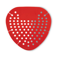 Flexible urinal screens red cherry fragrance