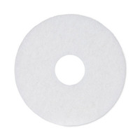 Boardwalk BWK4012WHI white polish floor pads 12 inch