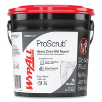 Wypall waterless hand cleaning wipes 75 per bucket