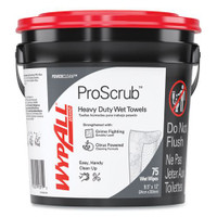 Wypall waterless hand cleaning wipes 75 per bucket