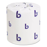 Boardwalk BWK6170B standard roll bathroom tissue 1 ply 1000 sheets case of 96 rolls