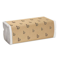 Boardwalk BWK6220 paper hand towels cfold white 10x11.44