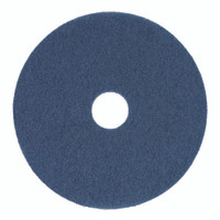 Boardwalk BWK4017BLU blue scrub floor pads 17 inch