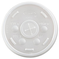 Plastic lids for hot or cold foam cups translucent