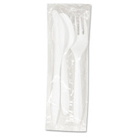 Boardwalk BWKCOMBOKIT wrapped 3 piece kit plastic fork