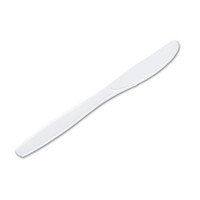 Heavyweight plastic knife full size cutlery dense