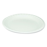 Laminated foam plates 10 inch white case