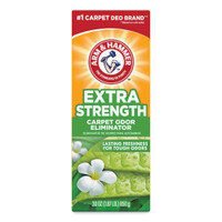Arm and Hammer carpet powder with Oxiclean front