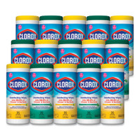 Clorox CLO30112CT disinfecting wipes 7x8 fresh scent citrus blend 35 canister 3 pack 5 ctn