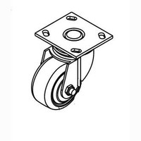 Nilfisk NF56365555 caster swiv 4.0x2.0 for Clarke Viper