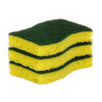 ScotchBrite MMM426 heavy duty scrub sponge 4.5x2 7 10x3 5 green yellow 6 pack