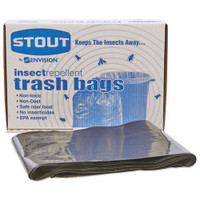 Stout STOP3752K20 insect repellent trash garbage bags 55gal