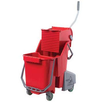 Unger COMBRGW SmartColor red mop bucket wringer combo