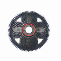 Blue scrub brush pad attaches with pad centering device by Malish