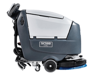 Nilfisk Advance 56384689 SC500 20D Walk Behind Floor Scrubber with 140 Ah AGM batteries onboard charger and pad holder