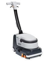  Nilfisk Advance 56385456 SC250 Walk Behind Floor Scrubber with one 7.8 Ah lithium battery fast shelf charger and medium duty white brush