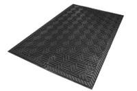 MA Matting SuperScrape Plus Mat 2.5x3 foot Nitrile Rubber Sculpted Pattern with Smooth Backing 555825x3