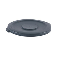 Boardwalk BWK44GLWRLIDGRA Lids for 44 gal Waste Receptacles Flat Top Round Plastic Gray