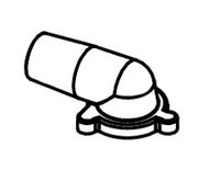 Nilfisk NFVV682013 elbow hose barb for Clarke Viper