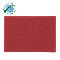 3M 5100 red buffing rectangle floor pads 14x20 inch