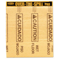 Rubbermaid 4254yel over the spill pad caution wet
