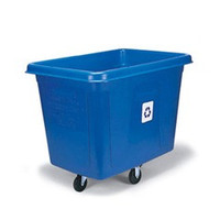 Rubbermaid 461673blu recycling cube utility truck 16 cubic