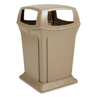 Rubbermaid Ranger RCP917388BEI 45 Gallon Beige Trash Can