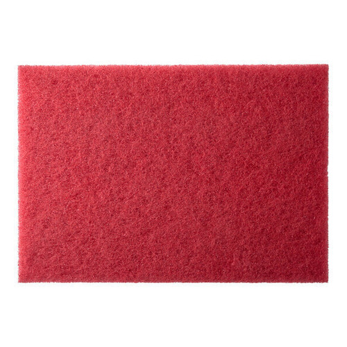 3M 5100 red buffing rectangle floor pads 14x28 inch