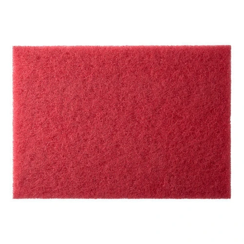 3M 5100 red buffing rectangle floor pads 12x18 inch