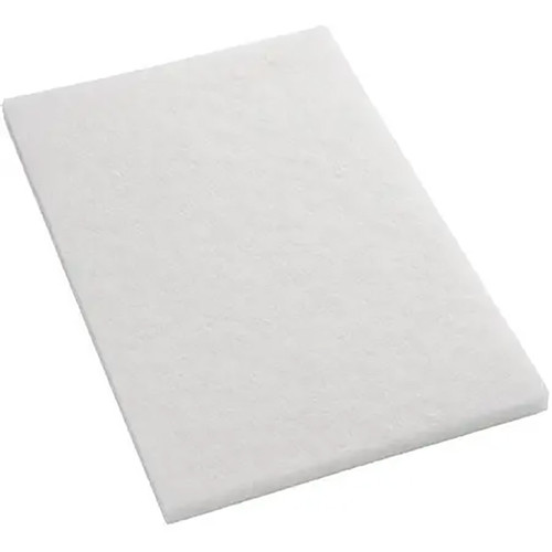 White Super Polish floor pads 12x18 inch 1218WHITE