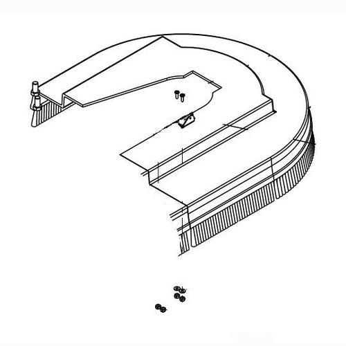 Nilfisk NF56315955 brush housing assembly left for Clarke