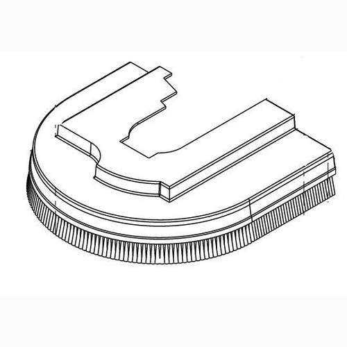 Nilfisk NF56315951 brush housing rh for Clarke Viper