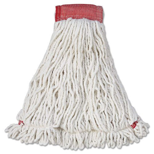 Rubbermaid rcpa253whi Web Foot wet mop head, shrinkless,