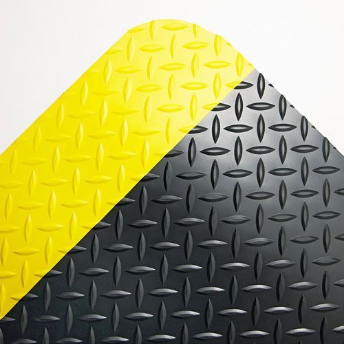 Crown cwncd0035yb industrial deck plate anti fatigue mat