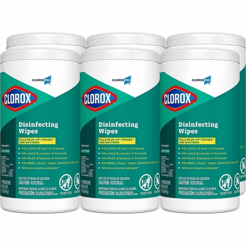 Disinfecting wipes Clorox fresh scent 75 per box