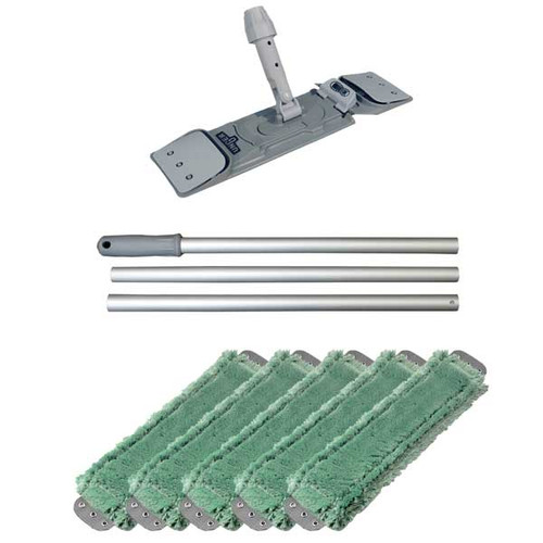 Unger UMFGRNKIT microfiber green mop kit