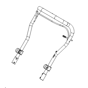 Pioneer Eclipse MP375500 handle bulkhead adjustable assembly